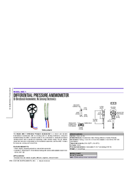 Thumbnail of document Data Sheet - ANE-1 Differential Pressure Anemometer